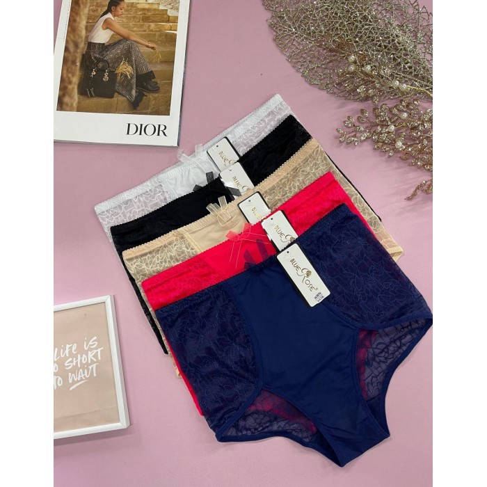 

Трусыс эффектом утяжки Blue Rose ажурные 48-52 разные цвета (38387)