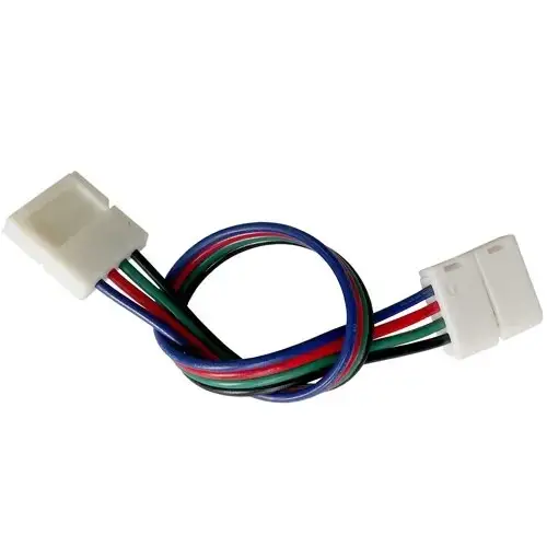 

Коннектор для светодиодных лент OEМ SС-09-SWS-10-4 10mm RGB 2joints wire (провод-2 зажима)