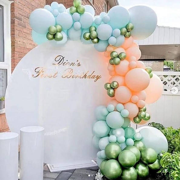 

Гирлянда арка из воздушных шариков для фотозоны ( комплект 121 шт ) 10039