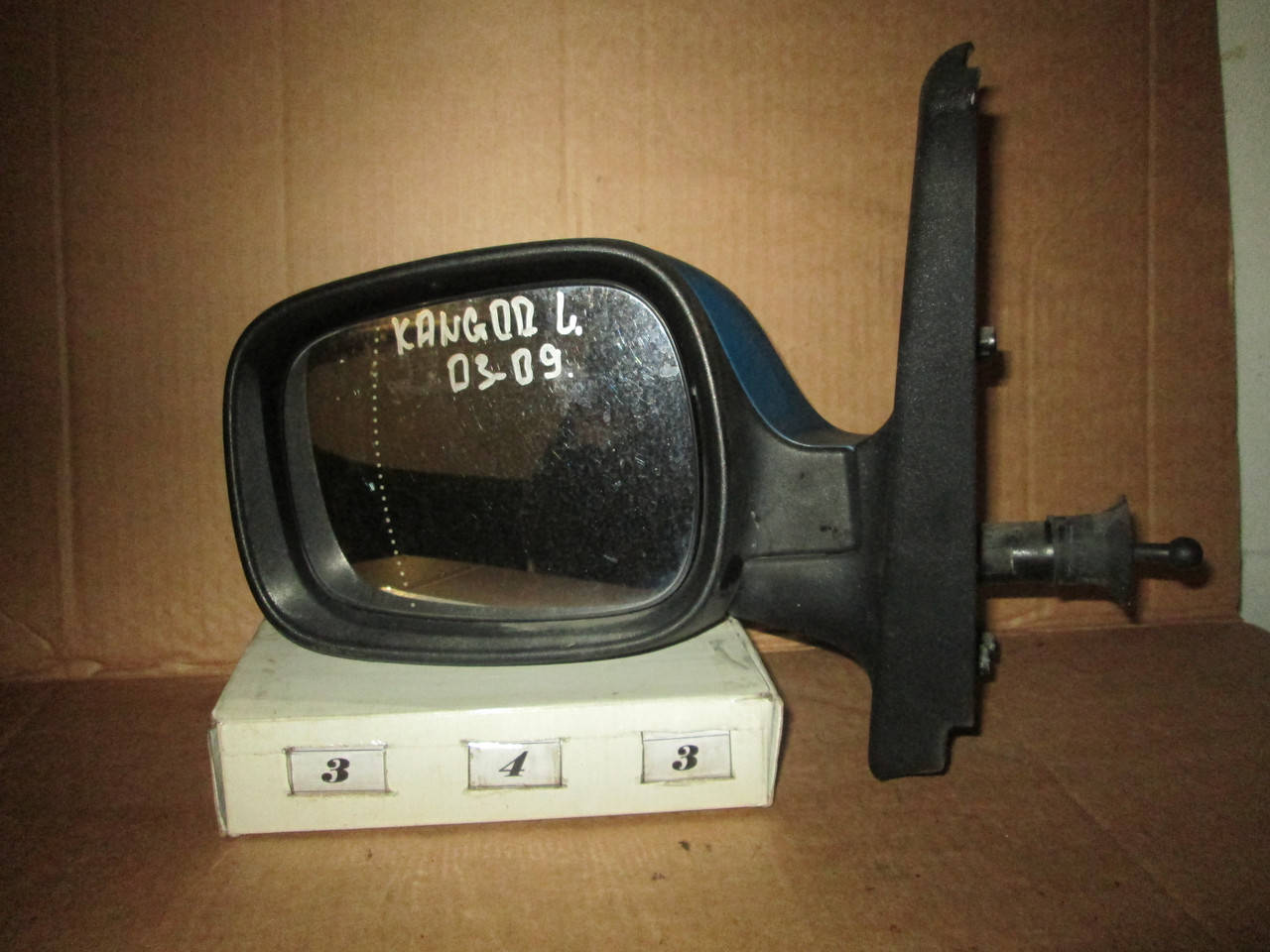 

№343 Б/у зеркало боковое левое для Renault Kangoo 2003-2009