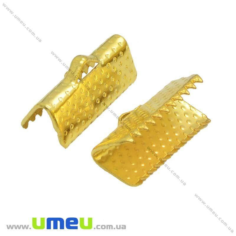 

Зажим для лент, 16х8 мм, Золото, 1 шт (ZAG-014804)