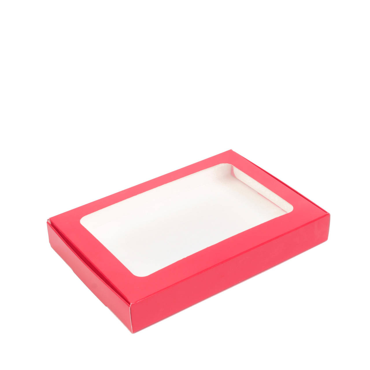 

Коробка для пряника с окном 220*150*30, красная, Красный