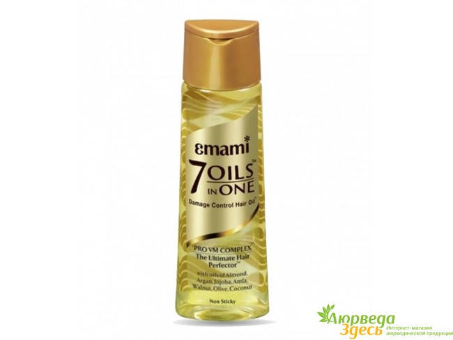 

Олія для пошкодженого волосся 7 олій 200 мл, Емамі, Масло для поврежденных волос 7 масел, 7 oils in one Emami