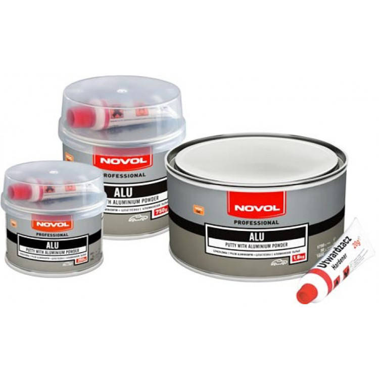 

Шпатлевка с алюминиевым порошком Novol ALU 1,8 кг
