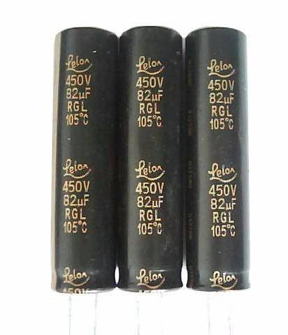 

Конденсатор 82uf 450v 82мкФ 450В 12mm X 50mm