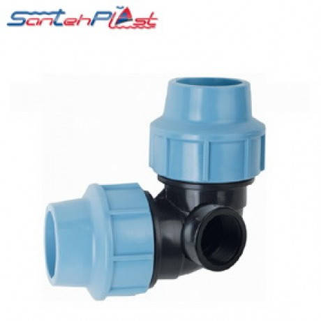 

Колено зажимное боковая резьба КZBR 32*32*1/2 Santehplast