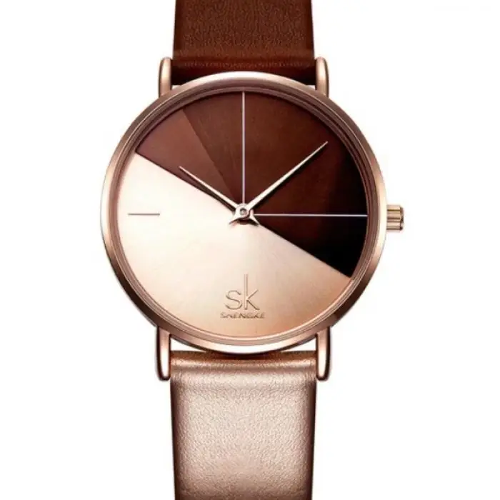 

Женские наручные часы SK Shengke K0095 - Коричневый