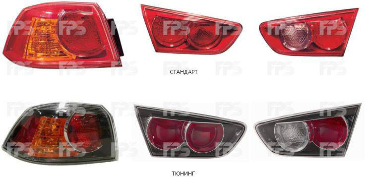 

ФОНАРЬ ЗАДНИЙ ПРАВЫЙ ВНЕШНИЙ MITSUBISHI LANCER 10 (CY) 07-12, FP 4811 F2-P