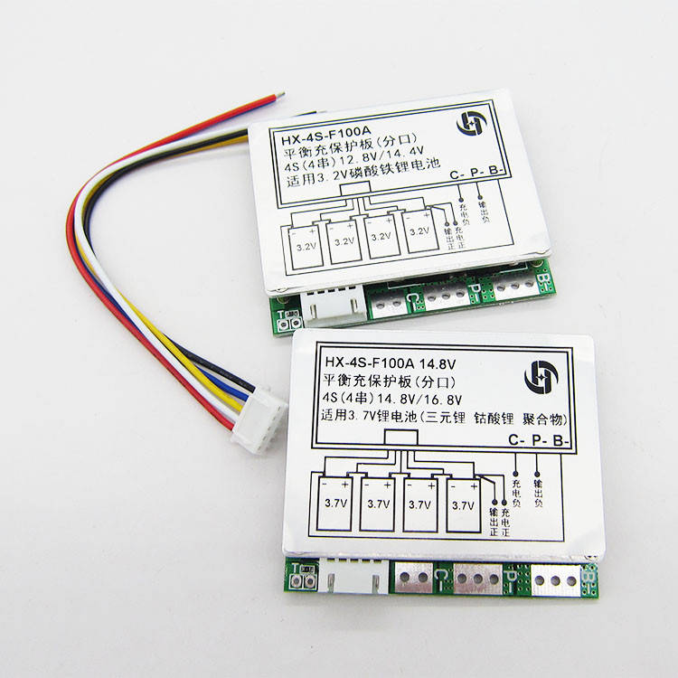 

BMS Контроллер (плата защиты) 4S li-Ion 16.8V 100A (HX-4S-F100A)