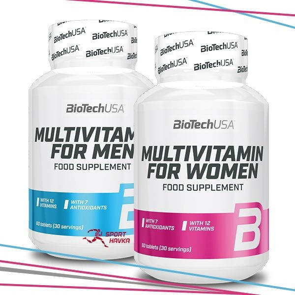 

Акция. Витамины для Мужчин и Женщин BioTech USA