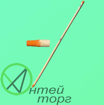 

Кий дерев'яний з різьбою 1,2м