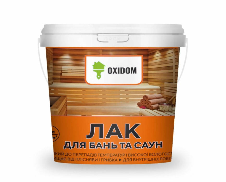 

Лак для Бань та саун OxiDom WoodLack (полуматовый) 3 л