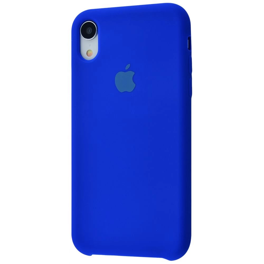 

Силиконовый Чехол Накладка Silicone Case для iPhone XR Shiny Blue, Синий