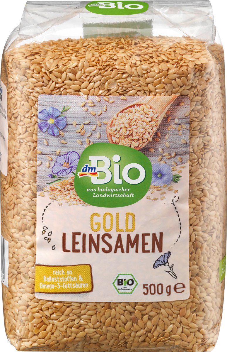 

Органическое льняное семя dm Bio Leinsamen Gold, 500 гр