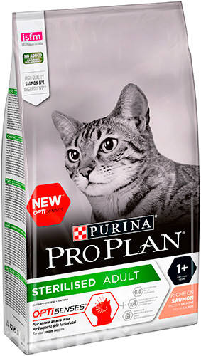 

Pro Plan Sterilised Про План 10 кг с лососем для стерилизованных котов и кошек