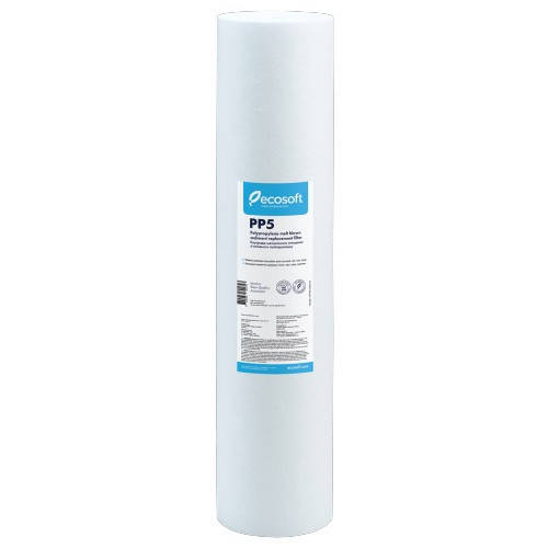 

КАРТРИДЖ ЗІ СПІНЕНОГО ПОЛІПРОПІЛЕНУ ECOSOFT 4,5"X20" 5 МКМ