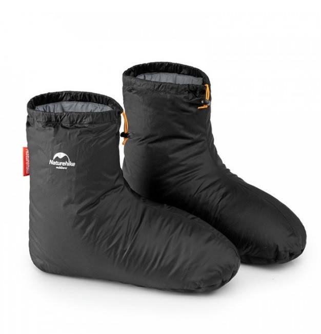 

Шкарпетки-чуні пухові Naturehike розмір 40-44 NH18S023-T, Черный