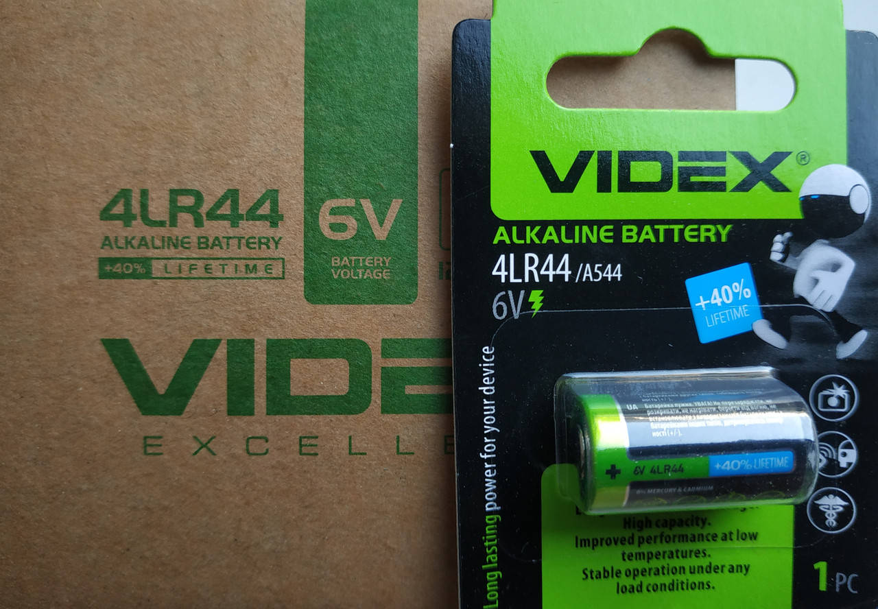 

Батарейка щелочная Videx 4LR44 / A544