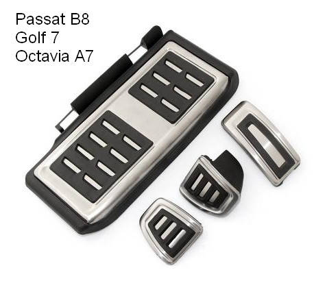 

Накладки на педали VW Golf 7, Skoda Octavia A7, Passat B8 механика