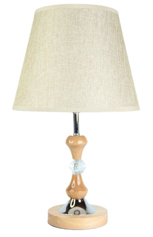 

Деревянная настольная лампа с абажуром SVLIGHT 1054 натуральное дерево (бежевый)