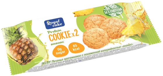 

Протеиновое печенье Royal Cake Ананас (50 грамм)