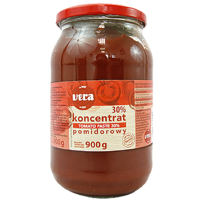 

Концентрат Вера помідоровий Vera koncentrat pomidorowy 900g 8шт/ящ (Код : 00-00012057)