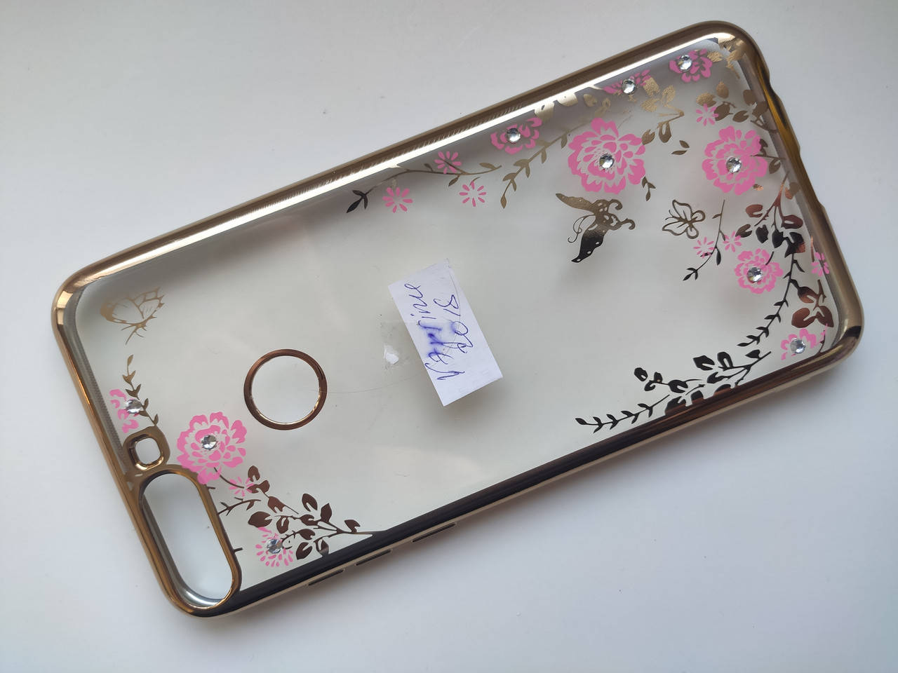 

Чехол силиконовый со стразами для Huawei Y7 prime 2018
