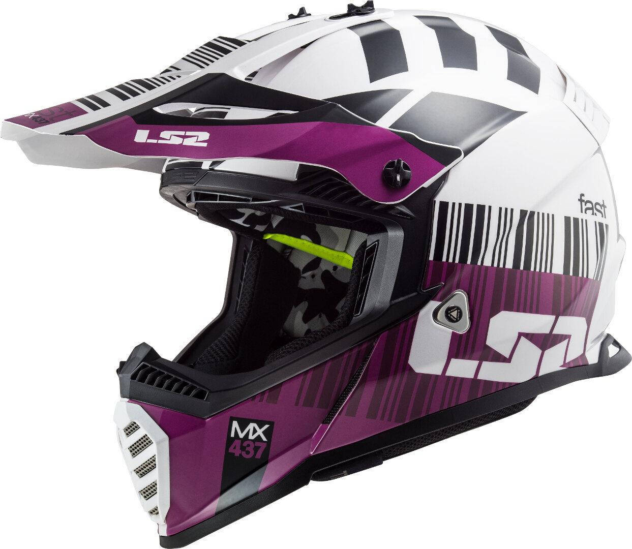 

ШЛЕМ LS2 MX437 FAST EVO XCODE WHITE VIOLET M