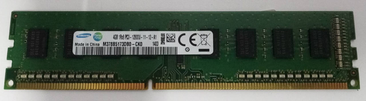 

Модуль памяти DDR3 4Gb PC3-12800U Samsung б/у