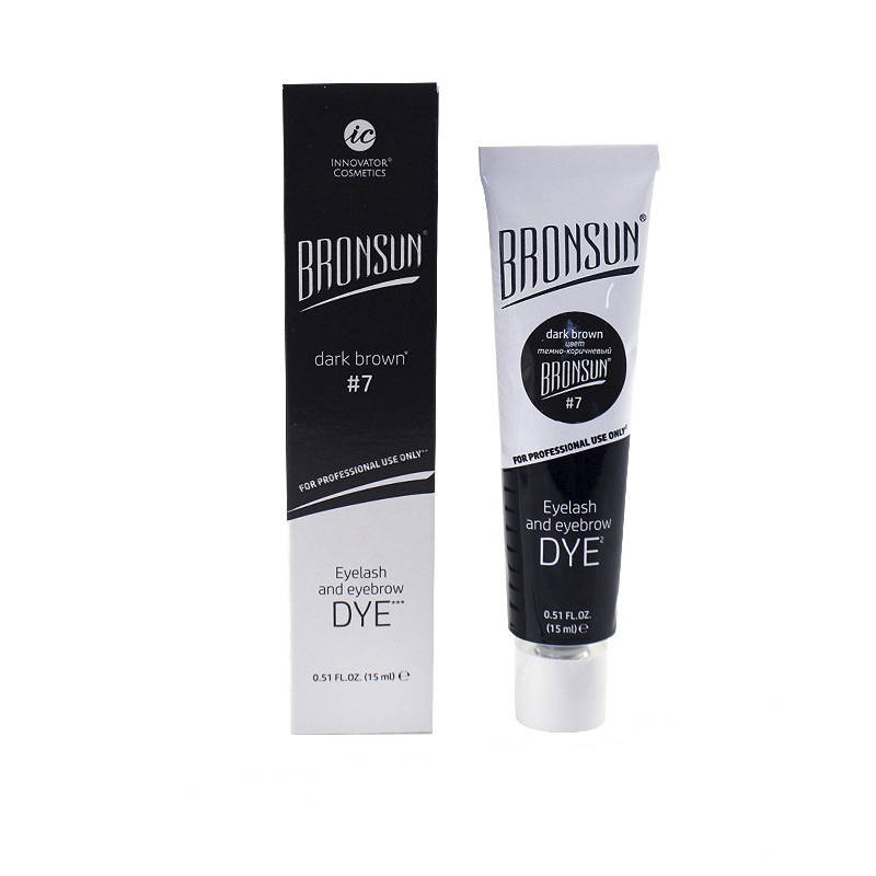 

BRONSUN Eyelash And Eyebrom №7 - краска для бровей и ресниц, темно-коричневый, 15 мл