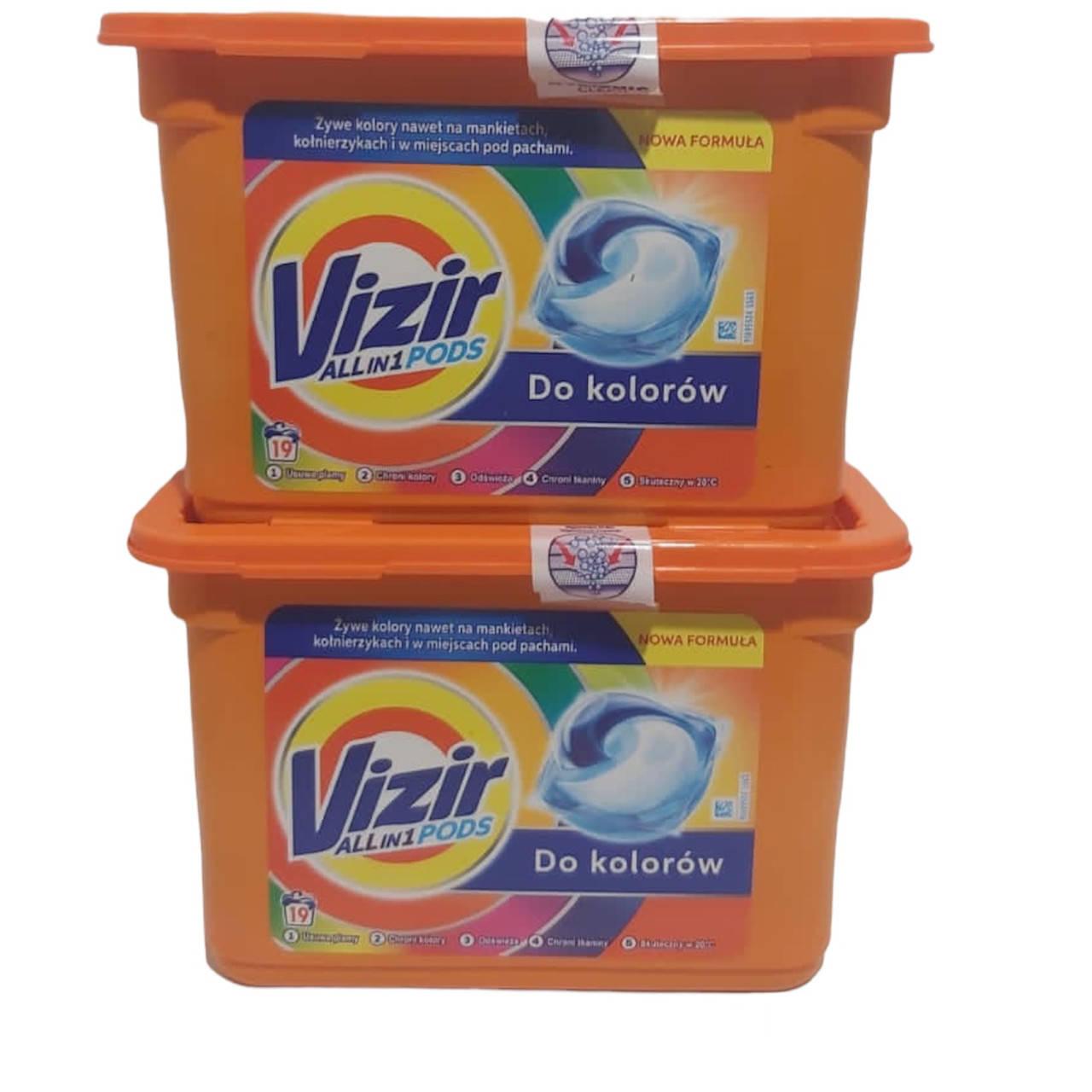 

Капсулы для стирки цветного белья Vizir 38шт.