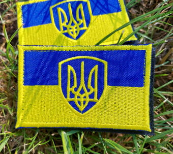 

Шеврон Флаг Украины 8x5 см на липучке