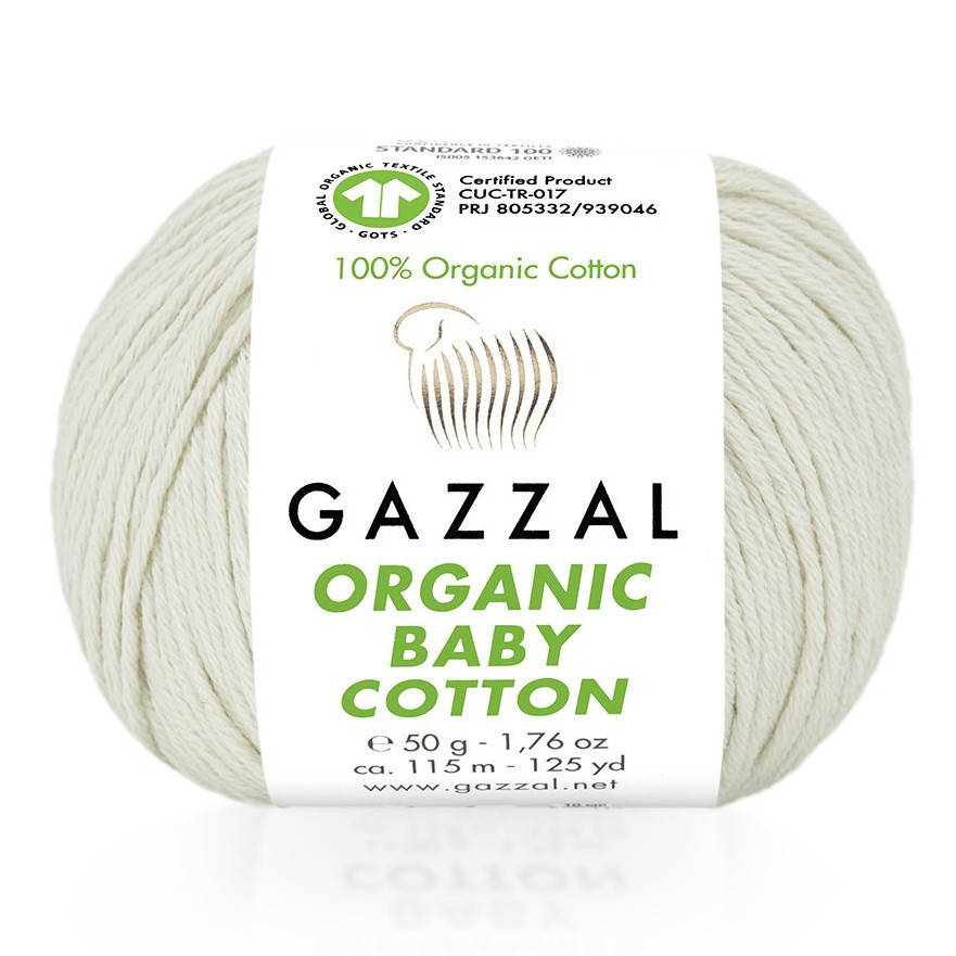 

436 Пряжа Gazzal Organic Baby Cotton
