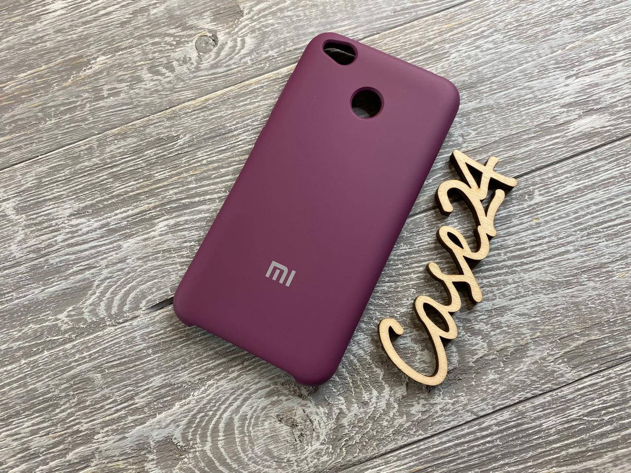 

Чехол Soft touch для Xiaomi RedMi 4X (8 цветов) баклажановый