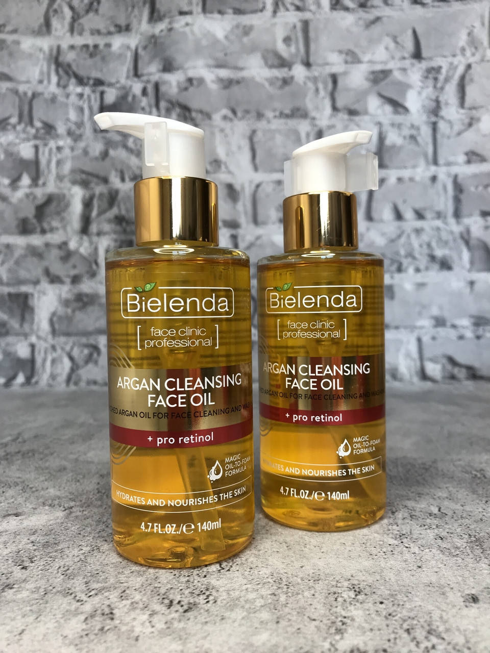 

Гидрофильно масло аргановое масло для очистки лица с про-ретинолом Bielenda Argan Face Oil 140мл.