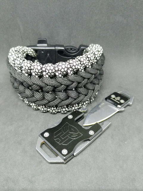 

Браслет выживания из паракорда с ножом, "Warcraft"