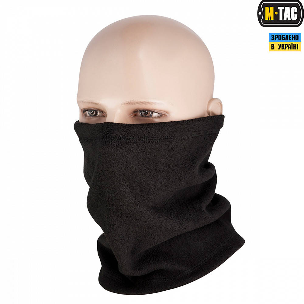 

M-Tac шарф-труба Elite короткий с затяжкой флис (260г/м2) Black, Черный