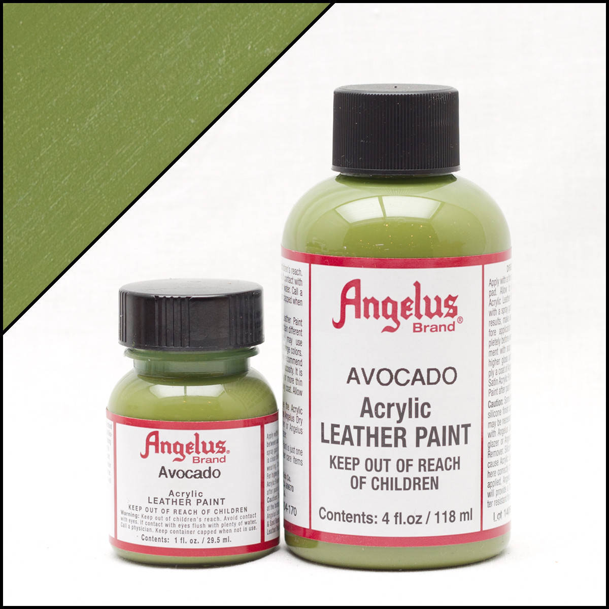 

Краска для кожи Angelus Avocado (зеленый цвет авокадо) 30 мл., Оливковый