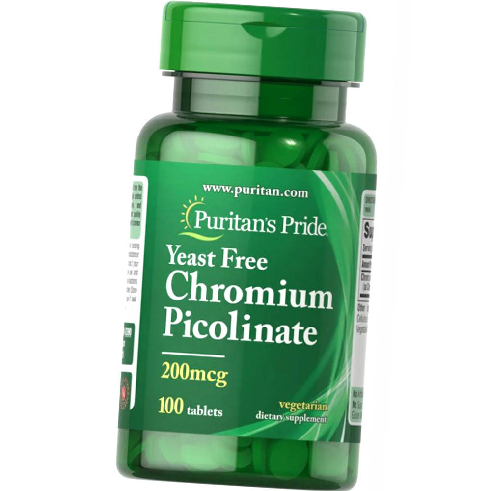 

Хром Chromium Picolinate 200 mcg Yeast Free 100 таб