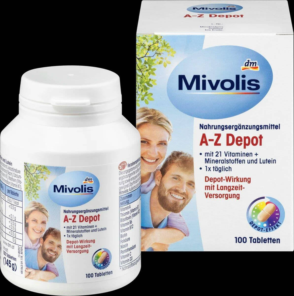 

Мультивітаміни Міволіс "Mivolis" A-Z від А до Цинку вітаміни