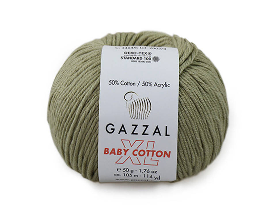 

Gazzal XL Baby Cotton, Пастельно-зеленый №3464, Зелёный