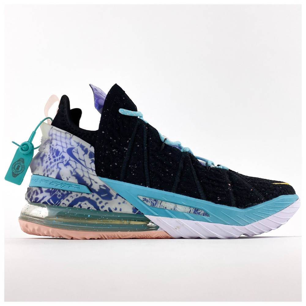 

Мужские / женские кроссовки Nike LeBron 18 Black Blue, кроссовки найк леброн 18, Разные цвета