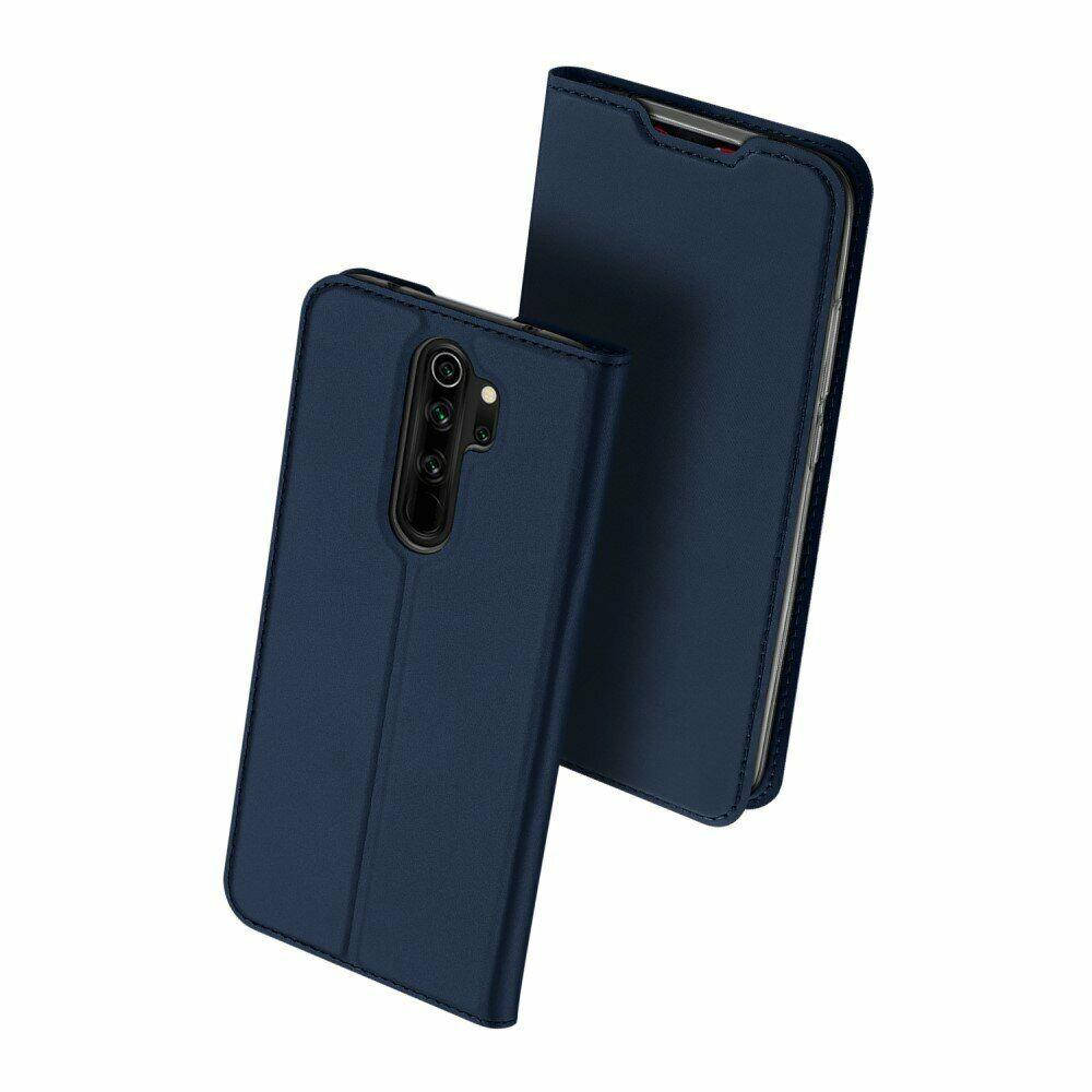

Чехол книжка с магнитом для Xiaomi Redmi Note 8 Pro Синий