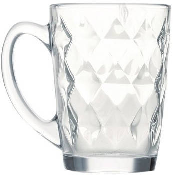 

Набор чайных кружек Luminarc NEW MORNING DIAMOND 320 мл 6 шт (N6629), Прозрачный