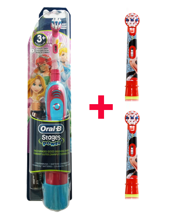 

Oral-B Электрическая зубная щетка детская DB4.510 (принцессы) + 2 насадки