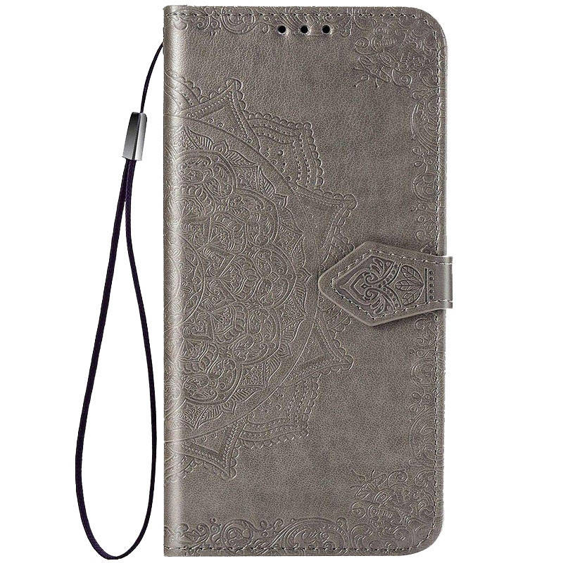 

Кожаный чехол (книжка) Art Case с визитницей для Oppo A5s / Oppo A12, Серый