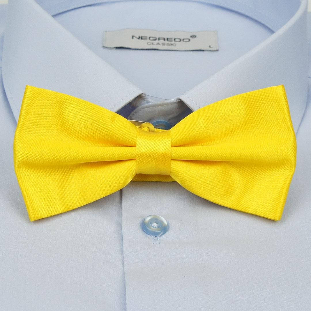 

Мужская однотонная бабочка Pierre Cavelli S-Yellow, Желтый