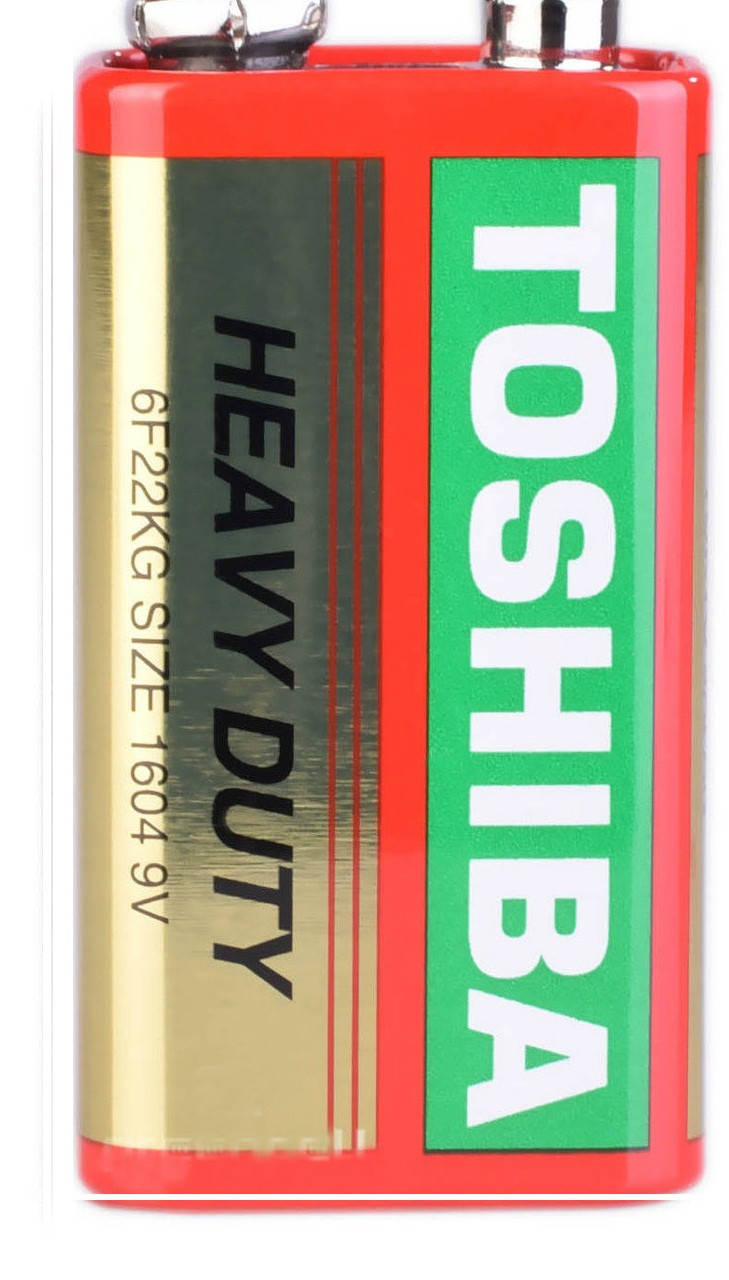 

Батарейка солевая Toshiba крона 9V 6F22 (трей)
