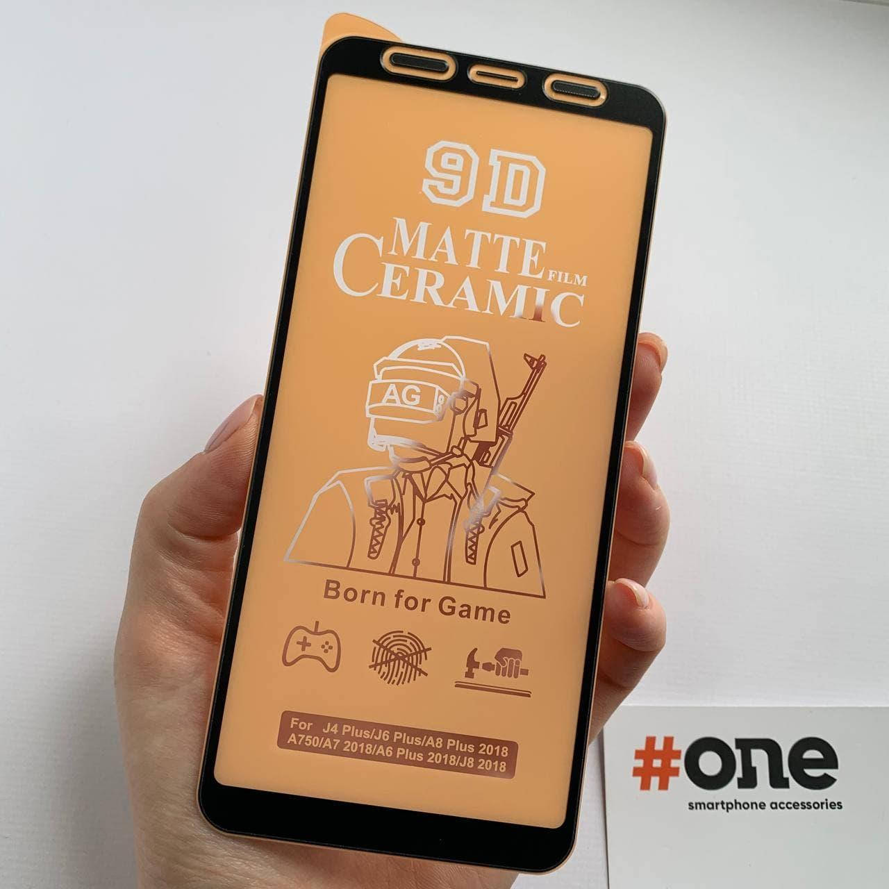 

Пленка для Samsung Galaxy J6 Plus J610 МАТОВАЯ керамическая пленка на экран самсунг дж6 плюс черная CRM, Черный