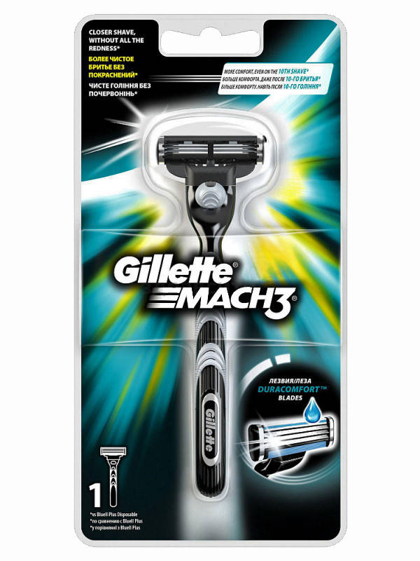 

Бритвенный Станок Gillette Mach3 со сменной кассетой для бритья